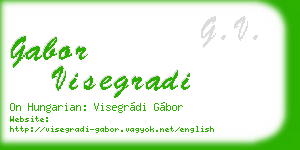 gabor visegradi business card